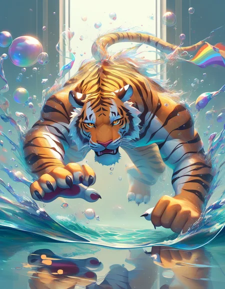 score_9, score_8_up, score_7_up, thickwater, liquid, bubbles, translucent, water, transparent, reflection, prism. rainbow, tiger and dragon fighting, amazing quality, best aesthetic, ((best quality:1.1)) <lora:checkpoint-e72_s504:1>
