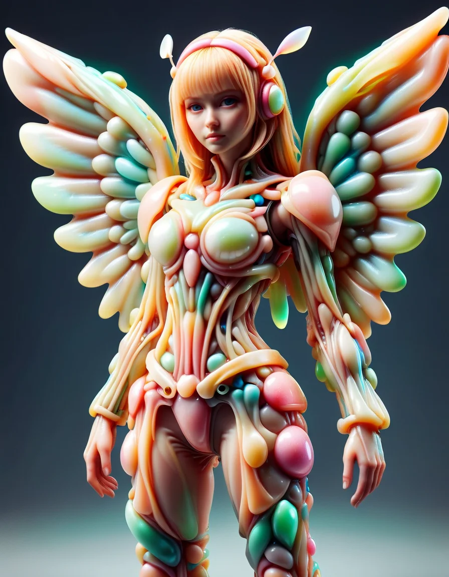 (best quality, masterpiece, colorful, dynamic angle, highest detailed)upper body photo, full body photo, fashion photography of cute mechangel, glowing 4 wings, solo, glowing armor, glowing halo, building, glowing mechanical 4 wings (intricate details, hyperdetailed:1.15), detailed, light passing through hair, (official art, extreme detailed, highest detailed), ral-bubblegum <lora:ral-bubblegum-sdxl:1> ral-bubblegum landscape