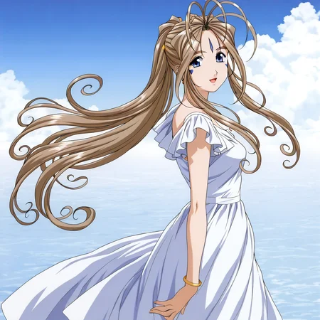 <lora:[Illustrious]Belldandy:0.85> belldandy ,dress