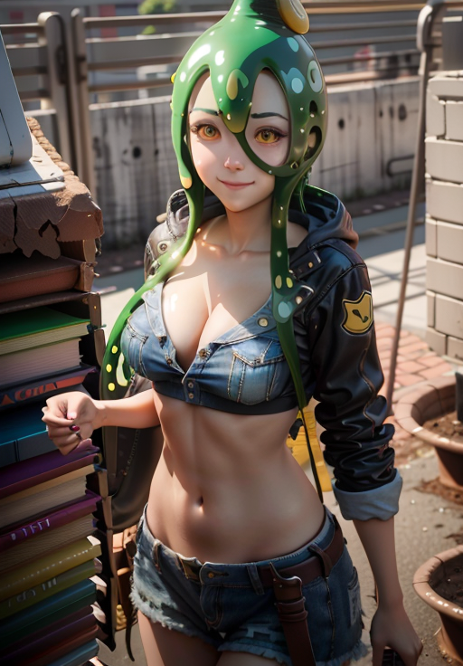 <lora:Monster Musume:0.8>, Suu, smile, (acclaimed, alluring, captivating, exciting, gorgeous, striking:1.3), (trending on CGSociety, trending on pixiv, contest winner:1.3)