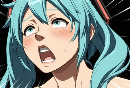 <lora:Hyper-SDXL-8steps-lora:1> <lora:Fixhands_anime_bdsqlsz_V1:1> zPDXL2, score_9, score_8_up, score_7_up, source_anime, intricate details, perfect anatomy BREAK
1girl,
hatsune miku, (vocaloid:0.8), aqua hair, aqua eyes,
ggst-bone-crushing-excitement,
<lora:GGST-bone-crushing-excitement_XL(pony)v10:1>
