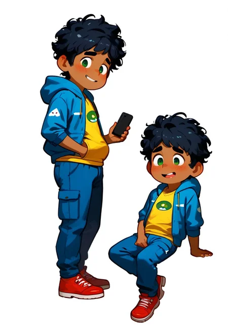 score_9, score_8_up, score_8, ((high_quality)), ((Super_Detailed)), 1boy,(max (camp camp),:1.2) solo, hood, blue hoodie,chubby, yellow shirt, blue pants, red shoes, (curly black hair,:1.2) dark skin ,cute, chibi, small body, cartoony, cartoon style, (by ardidon:1.2),max ((Super_Detailed)),camp background, cartoony, cartoon style, (by ardidon:1.2),max, dynamic angle, side view, view from the side, full body, excited face, fear face, blushing, digital art, c4toony style, lying, multiple views, masturbation, pixar style, c4toony style
