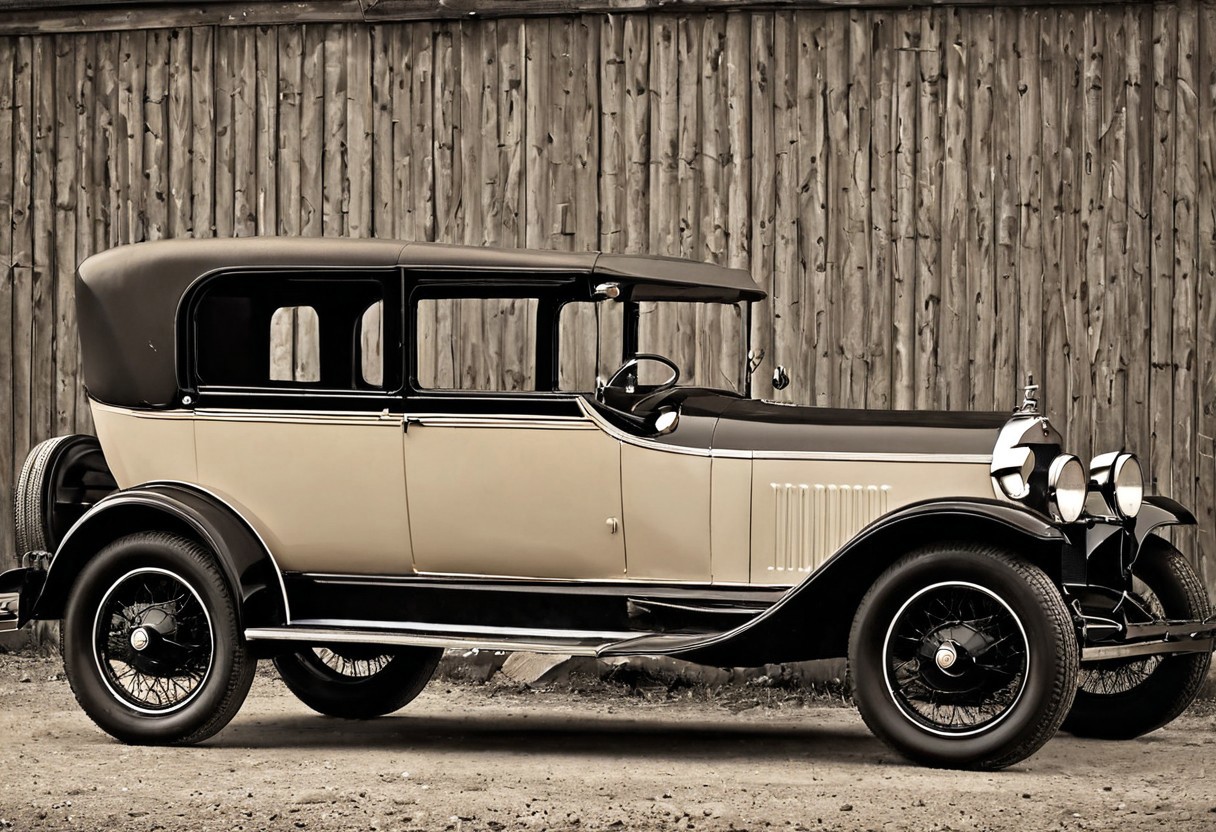 RETRO CAR IN VINTAGE STYLE 1920