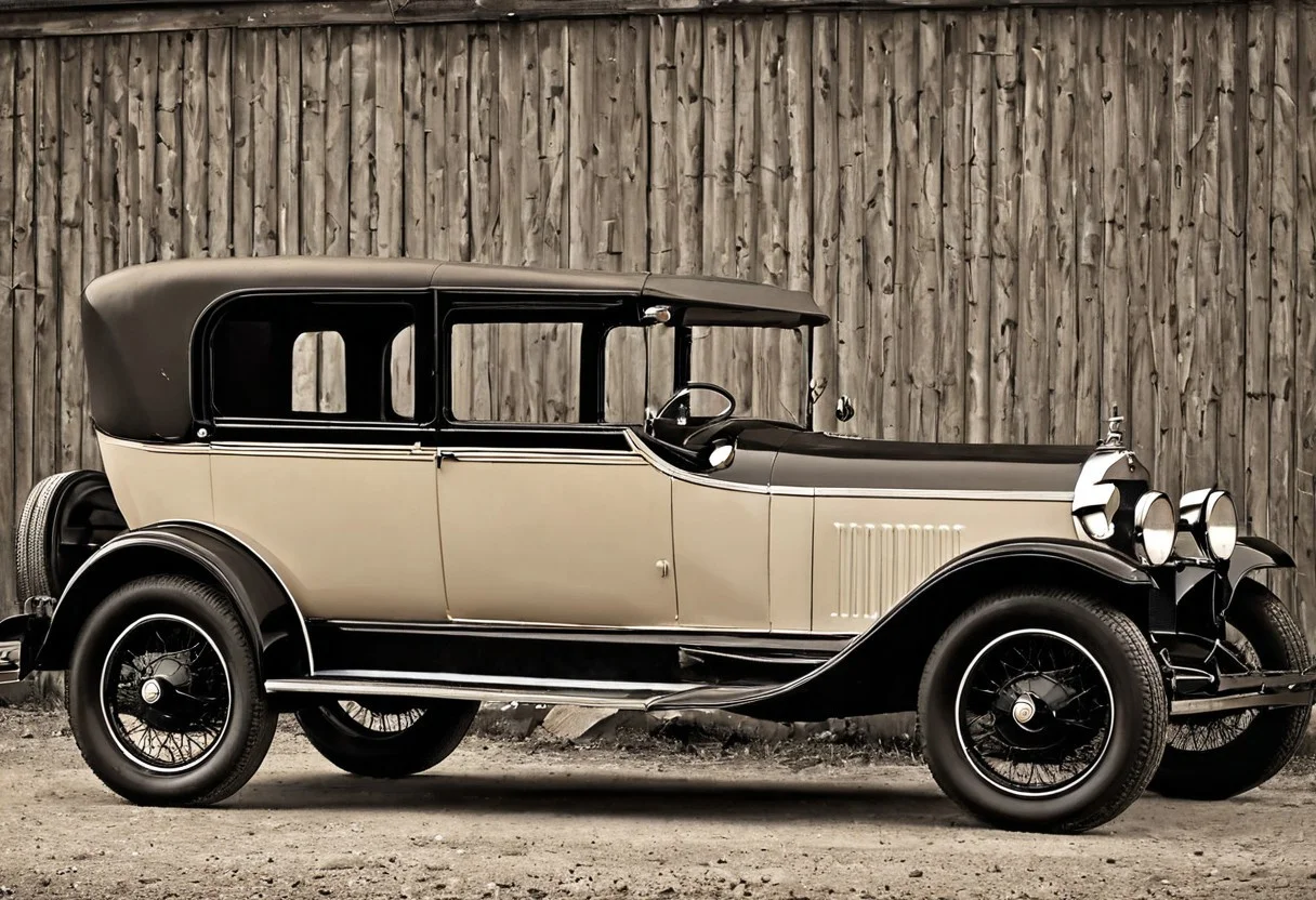 RETRO CAR IN VINTAGE STYLE 1920