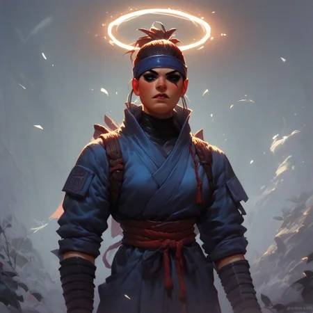score_9, score_8_up, score_7_up, master piece art, vivid colors
ninja with a halo