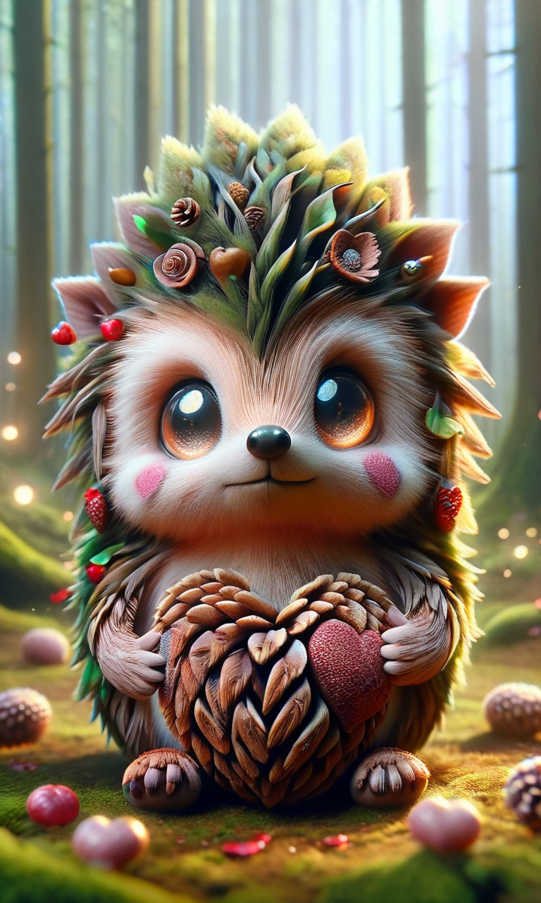 hedgehog in the forest, made of pinecone, ral-smlvltnpls, ral-mytfrst <lora:ral-smlvltnpls-sdxl:1> <lora:ral-mytfrst-sdxl:1> <lora:add-detail-xl:0.8>