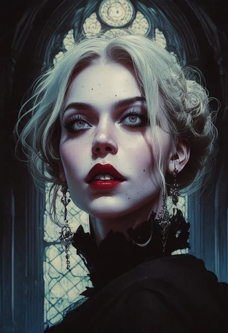 A traditional vampire, inspired by the iconic style of Francis Ford Coppola's Dracula