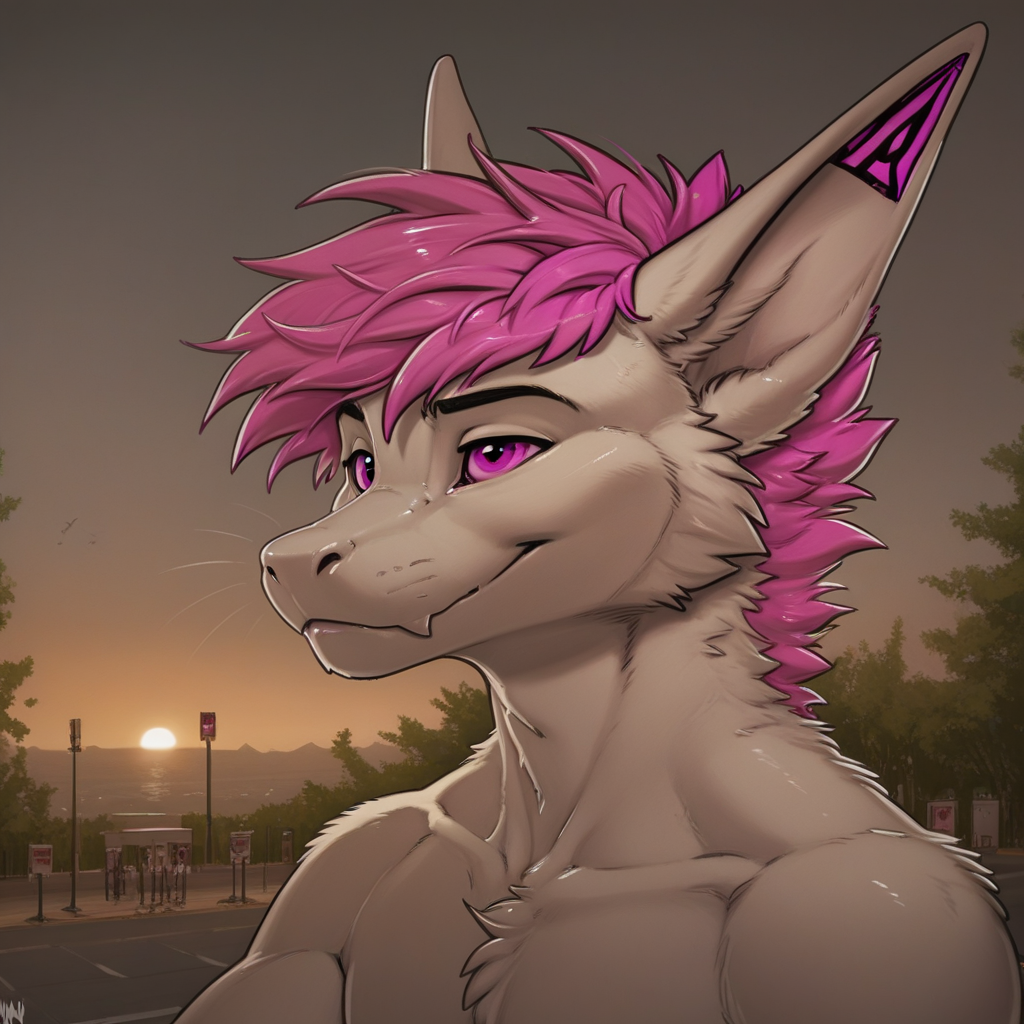 _9, score_8_up, score_7_up, score_6_up, score_5_up, score_4_up, <lora:ZaushAdam_Wan_for_PonyXL:1>, zaush, 1boy, best quality, highly detailed, intricate details, extremely detailed, smooth lines, zaush style art, solo, solo focus, 1furry, 1boy, smaller body, (Sky), ((white, pink)), four toes, anthropomorphic, tail, (anthro)), ((fluffy dragon)), (pink eyes), Perfect paws, 1boy, paws, detailed face, solo, puppy, small body