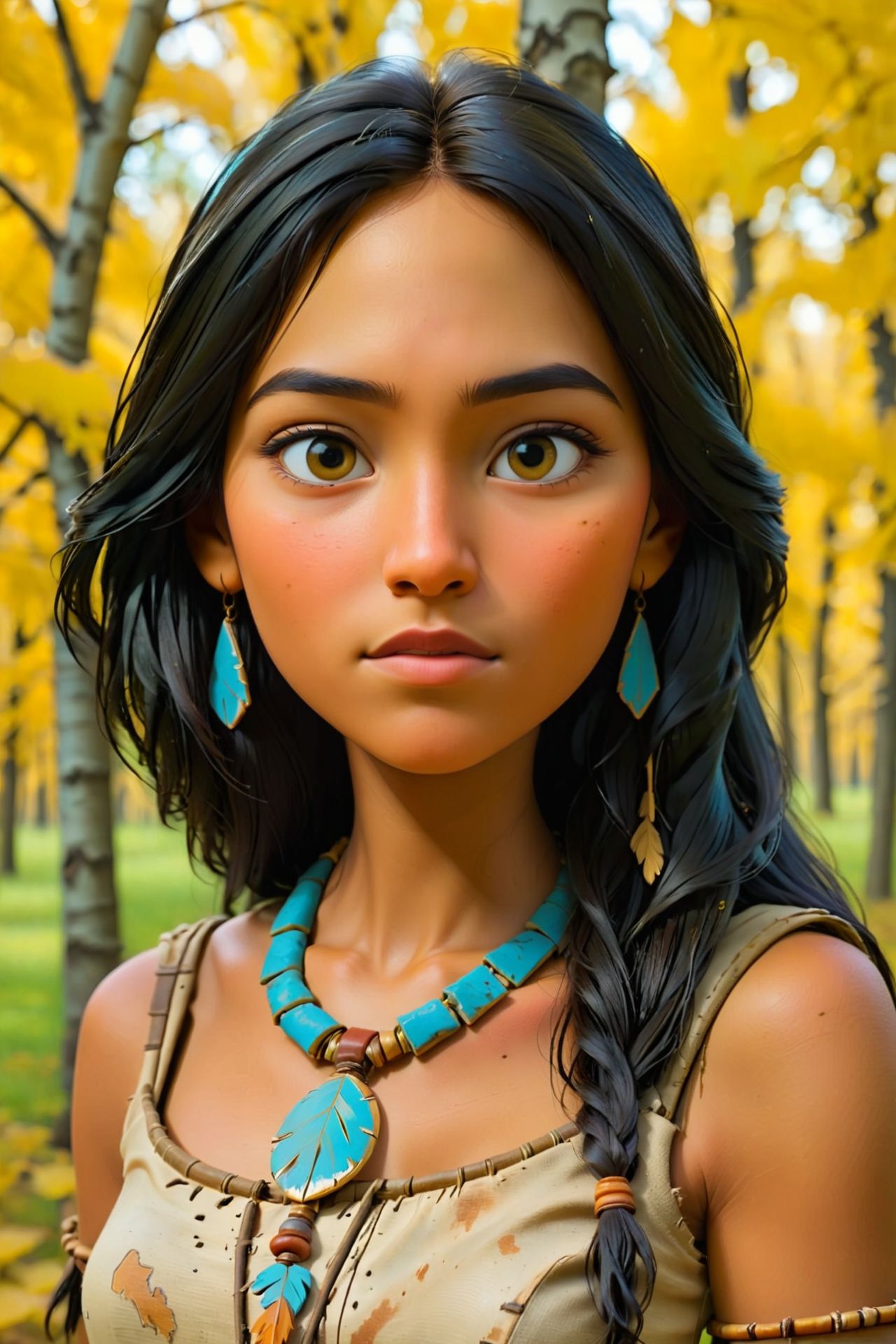 18yo buste, poplar trees
<lora:Cine Princesses:1> Pocahontas
 <lora:add-detail-xl:1.5>