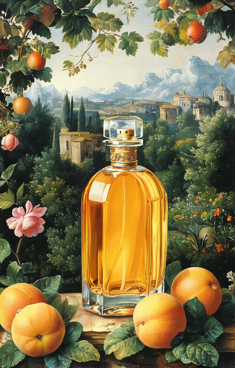 masterpiece,best quality,<lora:tbh196-sdxl:0.9>,illustration,style of Raphael
A bottle of perfume in garden