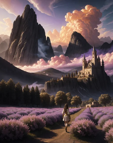 Albert Bierstadt: (luminous skies), (dramatic mountain vistas), (hyperrealistic naturalism), (golden hour glow)Lavender fields melting into lilac horizons under Provençal sun, Liquid-metal prison bar escape from blacksite facility,Alpine evening: Banner clouds streaming from peaks like ethereal flags,
hyperrealistic surrealism,ultra-detailed,intricate textures,luminous colors,cinematic lighting,dramatic perspective,volumetric atmosphere,8k UHD,sharp focus, professional color grading, Groves of protoplasmic peonies shape-shifting hourly
<lora:extremely_detailed:0.8> extremely detailed,
<lora:DetailMaximizer:0.7>,
<lora:offset_0.2:0.5>,
<lora:add-detail-xl:0.3>,
<lora:aidmaMJ6.1_v0.5_2:0.3> aidmamj6.1,
<lora:Consistency Corrector XL:0.6>,, Retrofuturism painting art style, nostalgic composition, combines retro aesthetics with futuristic elements, Baroque art style, dynamic composition, dramatic lighting, rich colors, intricate details, professional-grade execution, captures the grandeur and theatricality of the Baroque period