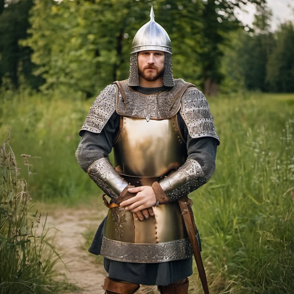 Men in slavic armor <lora:slavic armor:0.5> slavic armor,realistic,solo, FIVE FINGERs ON HAND