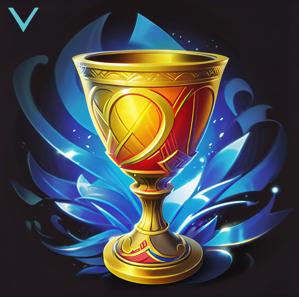 digital game illustration,trophy,golden,illustration,fantasy,glowing,liquid,ornate,intricate design,victory,achievement,success,digital art,high-resolution,warm colors,light effects,smooth texture,dark background,gradient,3d rendering,game asset,,<lora:æ¸¸æ-000002:1>