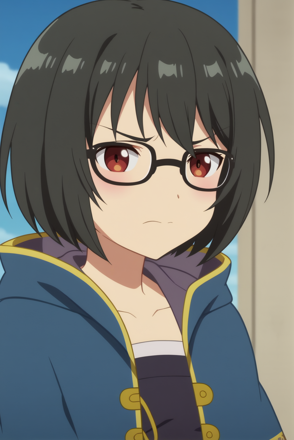 Eri Nakamura, glasses, anime screencap <lora:Arifureta_Shokugyou_de_Sekai_Saikyou-Eri_Nakamura-PDXL:0.8>