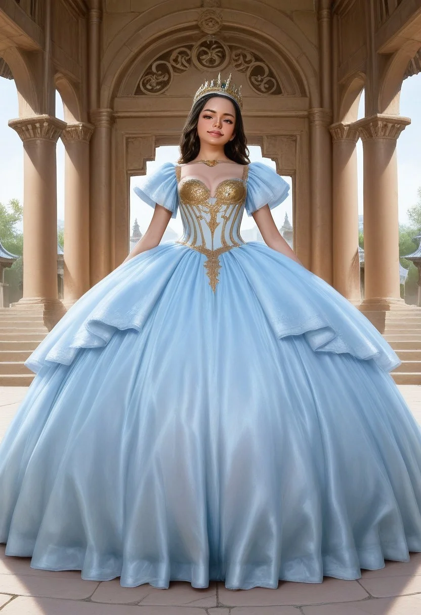 1girl, solo, cute face, sexy face, Sexy body,
((CrinolineDress)), ((Gown)).
(Long dress:1.5), ((Temple))
