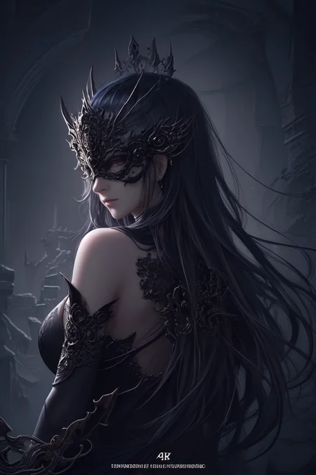 breathtaking 1girl, wide shot, trending on artstation, pixiv, digital art, anime masterpiece, dynamic lighting, beautiful aesthetic, 4k, award winning, hd, detailed backgound, <lora:Mild detail adjusterV10:0.2> <lora:SilvermoonMix06V71:0.6> <lora:BlindMask_v1:0.5> mask, blind mask, crown mask,, <lora:lcm-lora-sdv1-5:0.7>, masterpiece, award-winning, professional, highly detailed