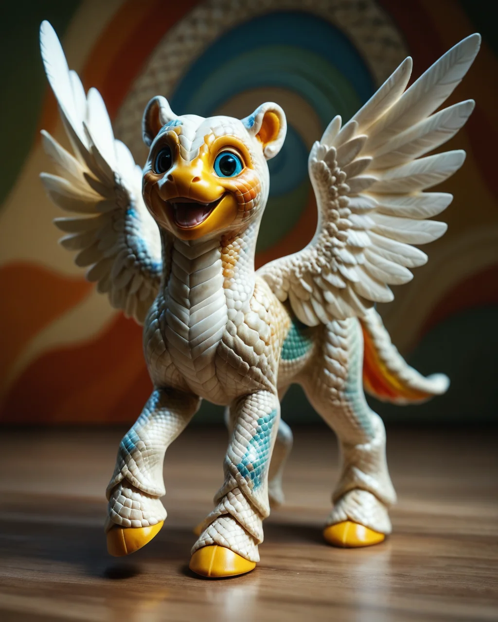 score_9, score_8_up, score_7_up, intricate details, rating_safe,
<lora:SnakeSkinStyle:0.7>,
1boy(solo,
Pegasus with Jed-snkskn, snakeskin,
full body, looking at the viewer, solo, happy), detailed background, depth of field, subsurface scattering,
<lora:ral-chrosc-clr:0.5>, ral-chrosc-clr,
<lora:xl_more_art-full_v1:0.3>,
<lora:add-detail-xl:0.3>