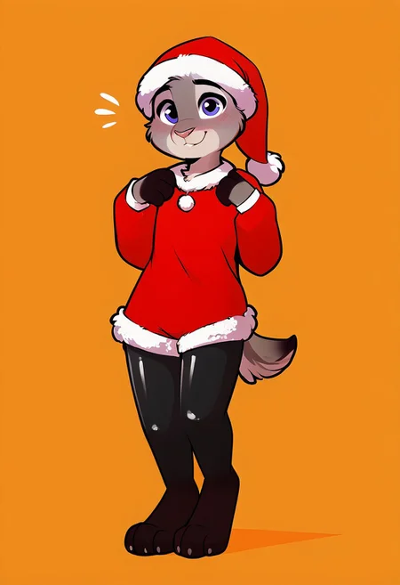((By Tom_fischbach)),Expressiveh, adult, 18yo, Expressiveh, score_9, score_8_up, score_7_up, score_6_up, score_5_up, score_4_up, 1girl, solo, judyhopps, petite, small breasts, standing, christmas party, flustered, blushing, (full body), paws,smiling, latex stocking, epiCPhoto, zPDXL3, sexy, fluffy_new_year, merry_furistmas, tail, (santa outfit), shorts,
full_body,1girl,solo,blush,look at viewer,
source_cartoon, cute, five fingers, looking at viewer, blush, small ass, flat chest, anthro, furry, desire, light background,