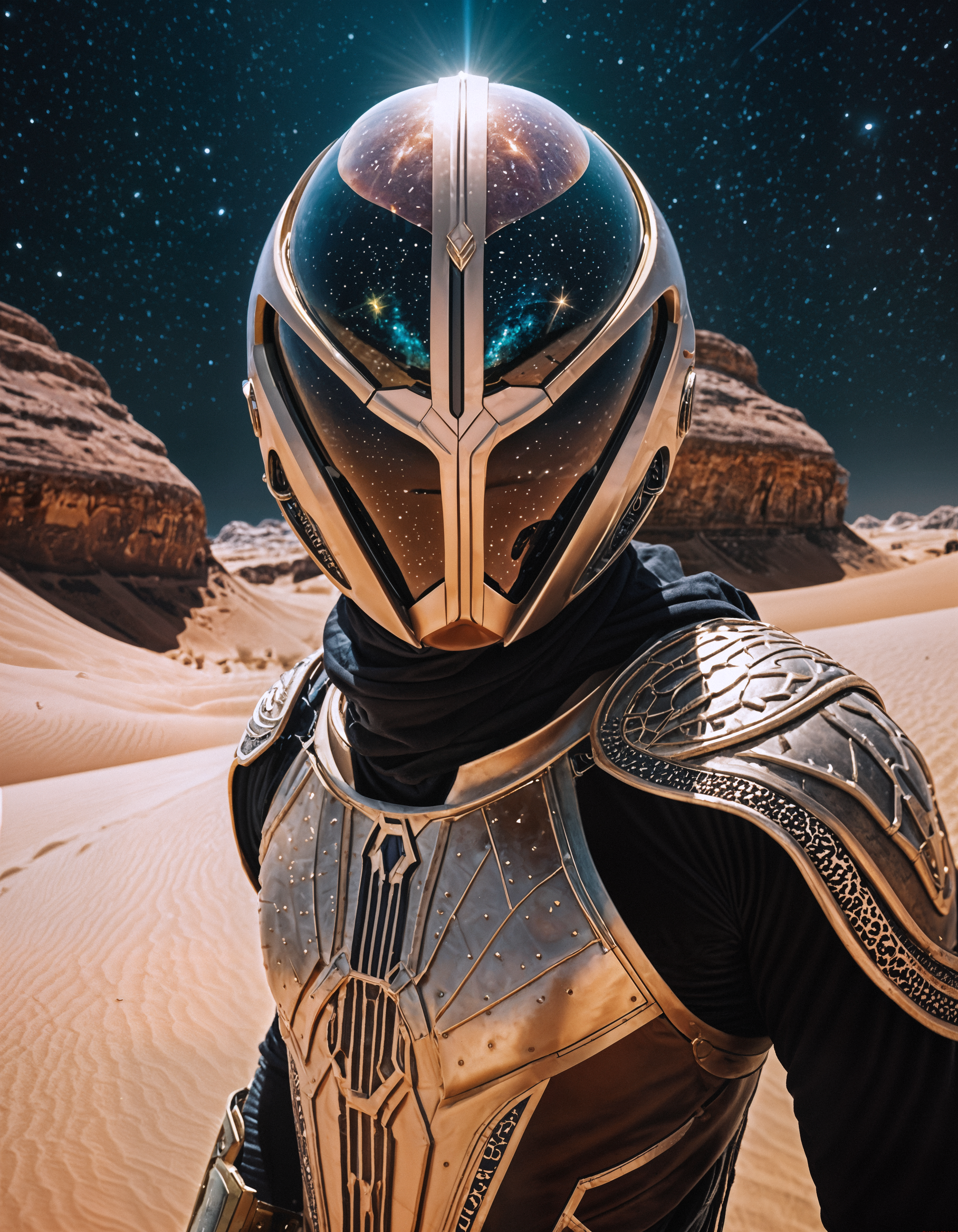 cinematic still phantasmagoric Sleeveless uniform microscopic nebula Desert creature hyperconductive interface Cultural masquerade . emotional, harmonious, vignette, 4k epic detailed, shot on kodak, 35mm photo, sharp focus, high budget, cinemascope, moody, epic, gorgeous, film grain, grainy