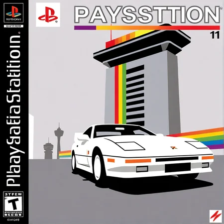 <lora:PlayStation_1_cover_disk:1>, PlayStation 1 cover, sci-fi, illustration, <lora:EnvyKyotopunkXL01:0.5>, kyotopunk:0.3 <lora:EnvyShadowMinimalismXL01:0.25> (shadow minimalism:0.2), sharp lines, different colors, <lora:welcoming_ntc:0.5>, stunning car-sized high, in control tower, French Gray background, Detailed, rainbow color palette