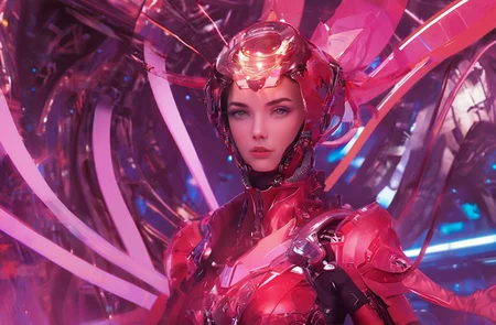 concept art FN Concept,Cyber effects concepsolo,Digital art concept,1girl,front view,<lora:FN_concept-000006:1>, . digital artwork, illustrative, painterly, matte painting, highly detailed