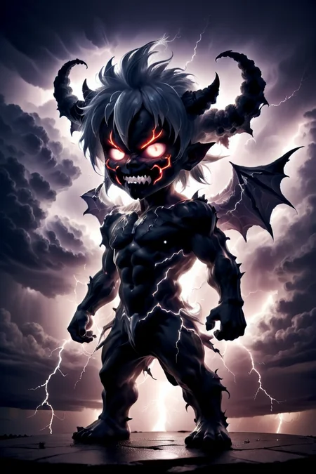 martius_storm chibi demon <lora:Storm_Cloud_Style:1.0>