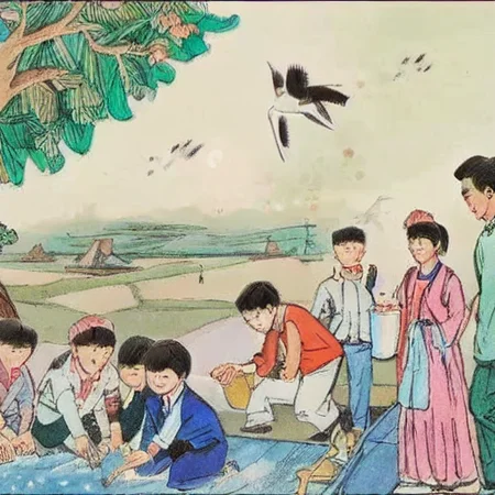<lora:china90selementaryschoolbooks>,chineseelementaryschoolbooks, real face, photo, realistic, 8k