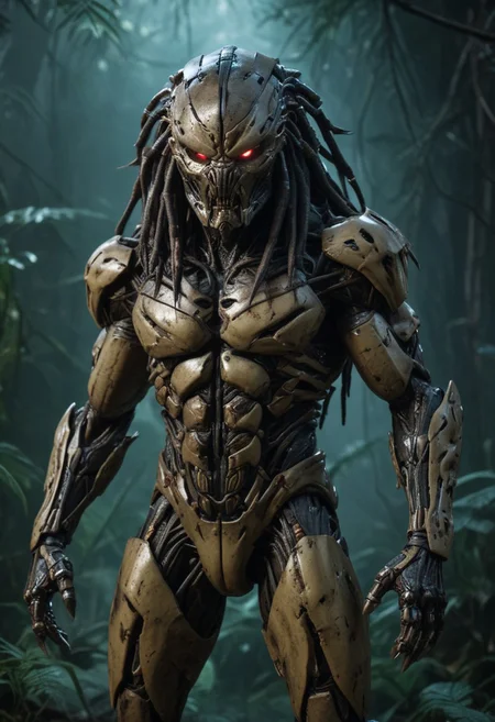 the predator with cybernetics futuristic