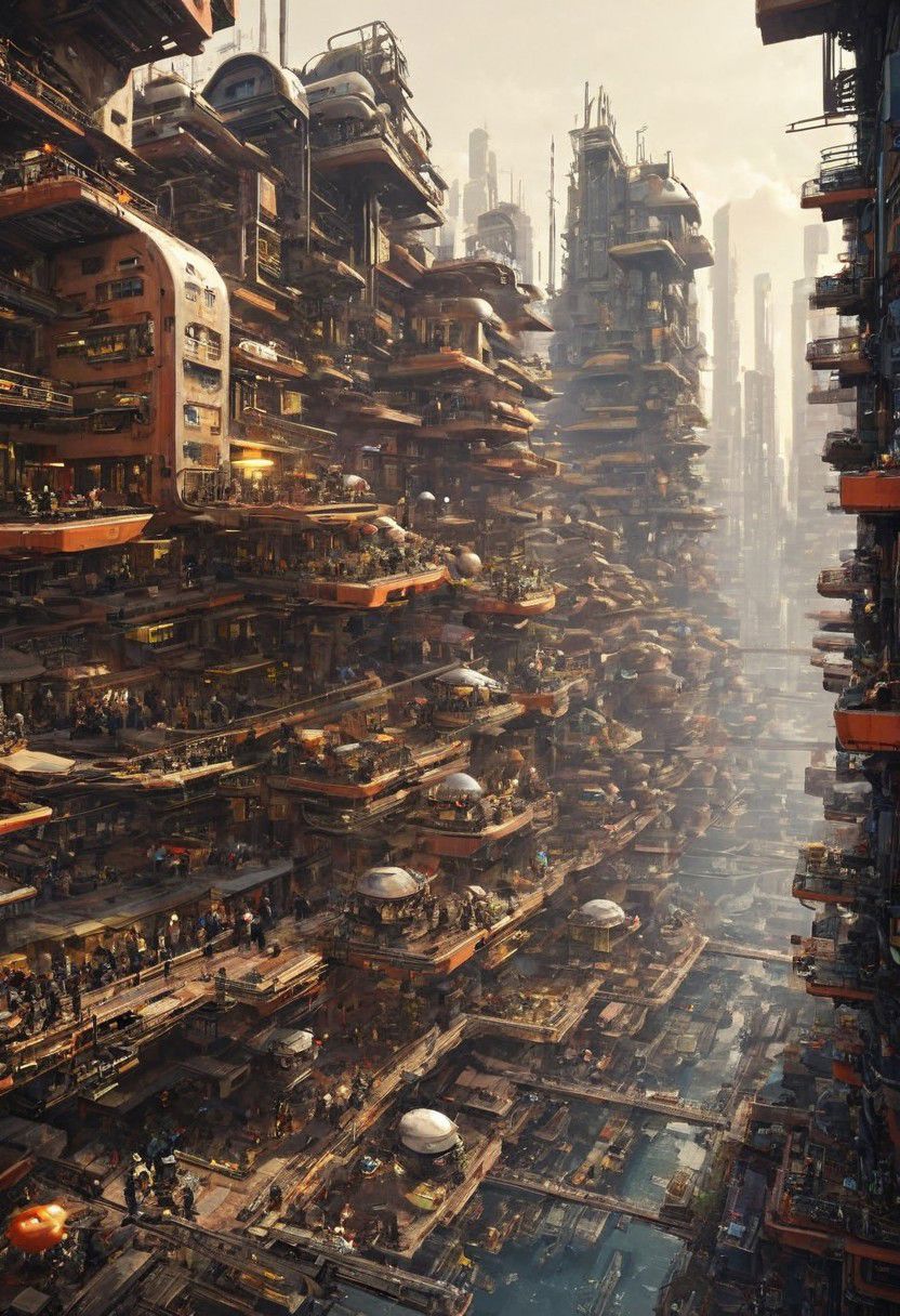 The complex cyberpunk machinery factory is manufacturing future colonial spaceships.,
industrialbuilding, factory, iron sheet, cable, truss, steel_structure, wire, pipe, machine, antenna, instrument, equipment, stairs, railing, railway_rails, storage_barrels, oil_tanks, crane, 
easynegative, BadDream, great lighting, clear, industrialbuilding, futuresurban