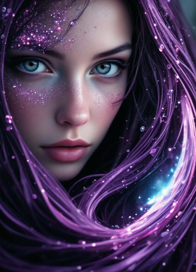 masterpiece, hyper realism, a high-resolution photograph, golden ratio, dutch angle, dynamic, side view, Victorian Violet