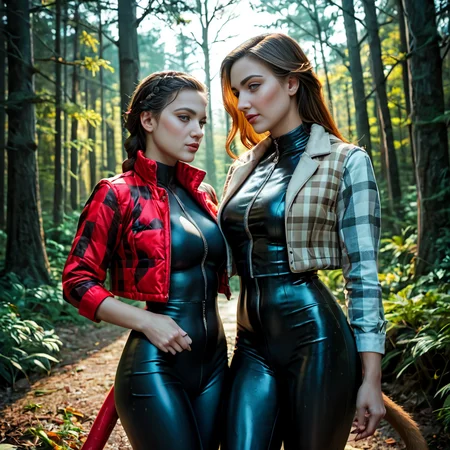 score_9, score_8_up, score_7_up, professional 40 year old american women wearing (checkered cropped_puffer_vest_neon jacket),Fishtail braid unique hair style, sexy, fully dressed, (latex catsuit) dramatic lighting, blushing, , after a long day of work, at night, dark,forest scene
<lora:pony_cropped_puffer_jacket:0.4>