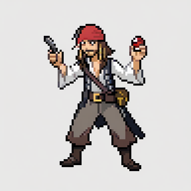 jack sparrow, pirates of caribbean
 <lora:pk_trainer_xl_v1-1:0.7>
 simple background
