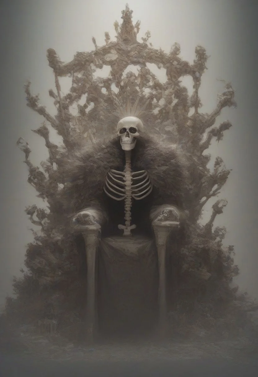score_9, score_8_up, score_7_up, score_6_up,
one skeleton of dead king wearing crown on a lavish golden throne, boneswm