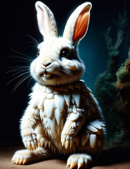 DonMT33thXL, rabbit-bear, small stocky, illusive cute agile timeless unaging awesome fairytale creature , <lora:DonMT33thXL:1>