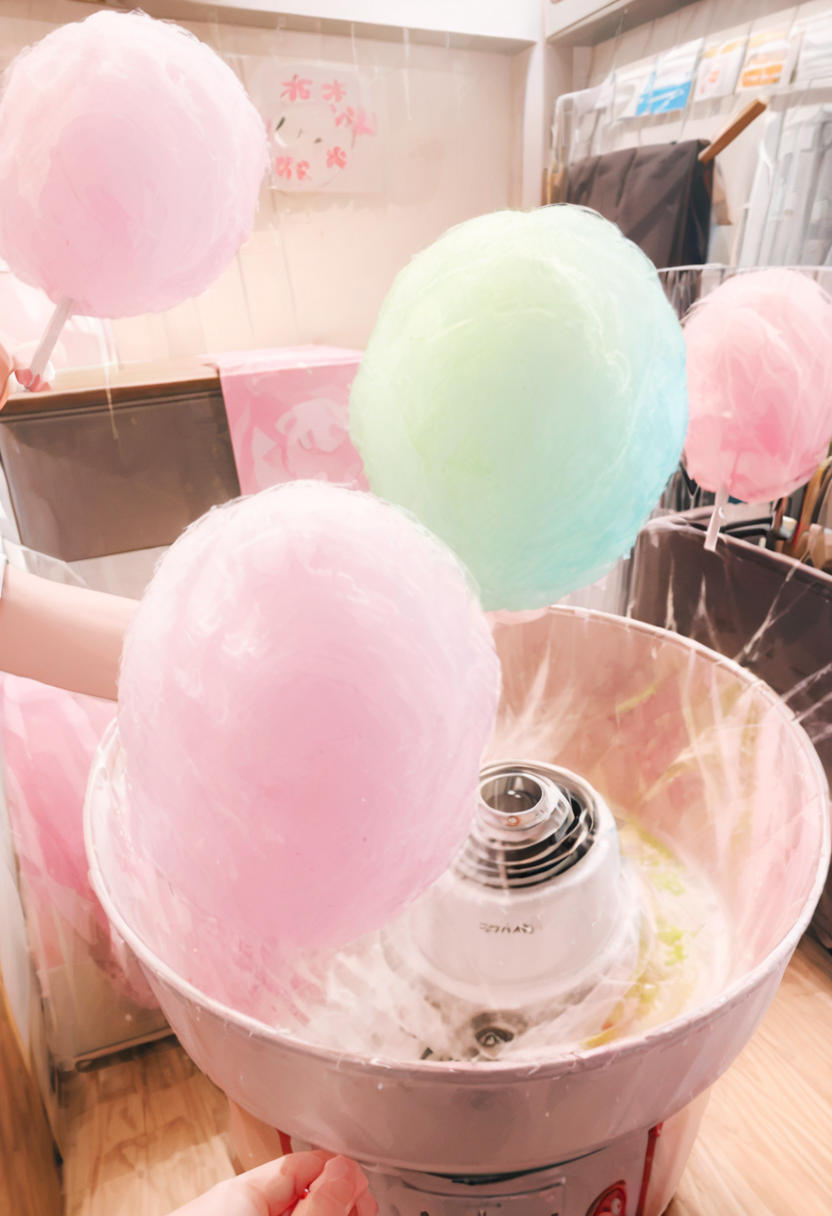 masterpiece, best quality, very aesthetic, absurdres,
cotton candy, food, holding, indoors, skewer, cooking, cotton candy machine
 <lora:wataame_SDXL_V1:1>