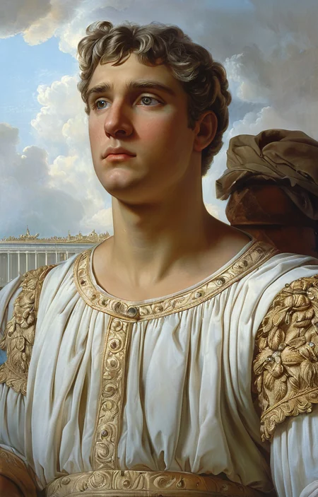 masterpiece,best quality,<lora:tbh355-sdxl:0.6>,illustration,patten of Neoclassicism, portrait of noble man