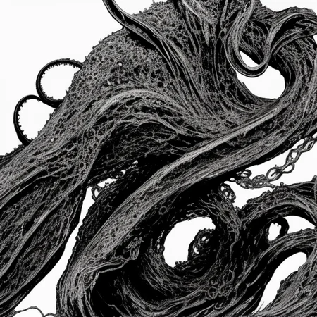 gothic monstrous humanoid creature with tentacles growing from its body, sharp focus, 4k, art by art by EMB_rfktrbwmnga-14500