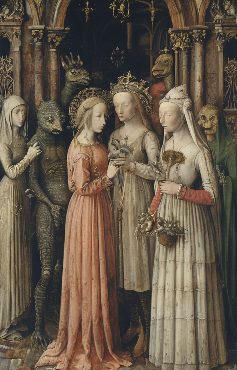masterpiece,best quality,<lora:tbh190-sdxl:0.9>,illustration,style of Jan Van Eyck