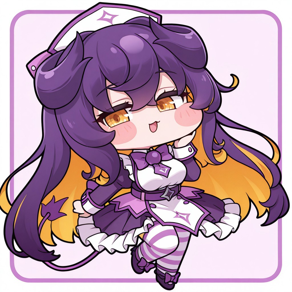 chibi,cute,full body,simple background,
very aesthetic, absurdres, highres, ultra-detailed, score_9, score_8_up, score_7_up, 
prune \(bombergirl\)