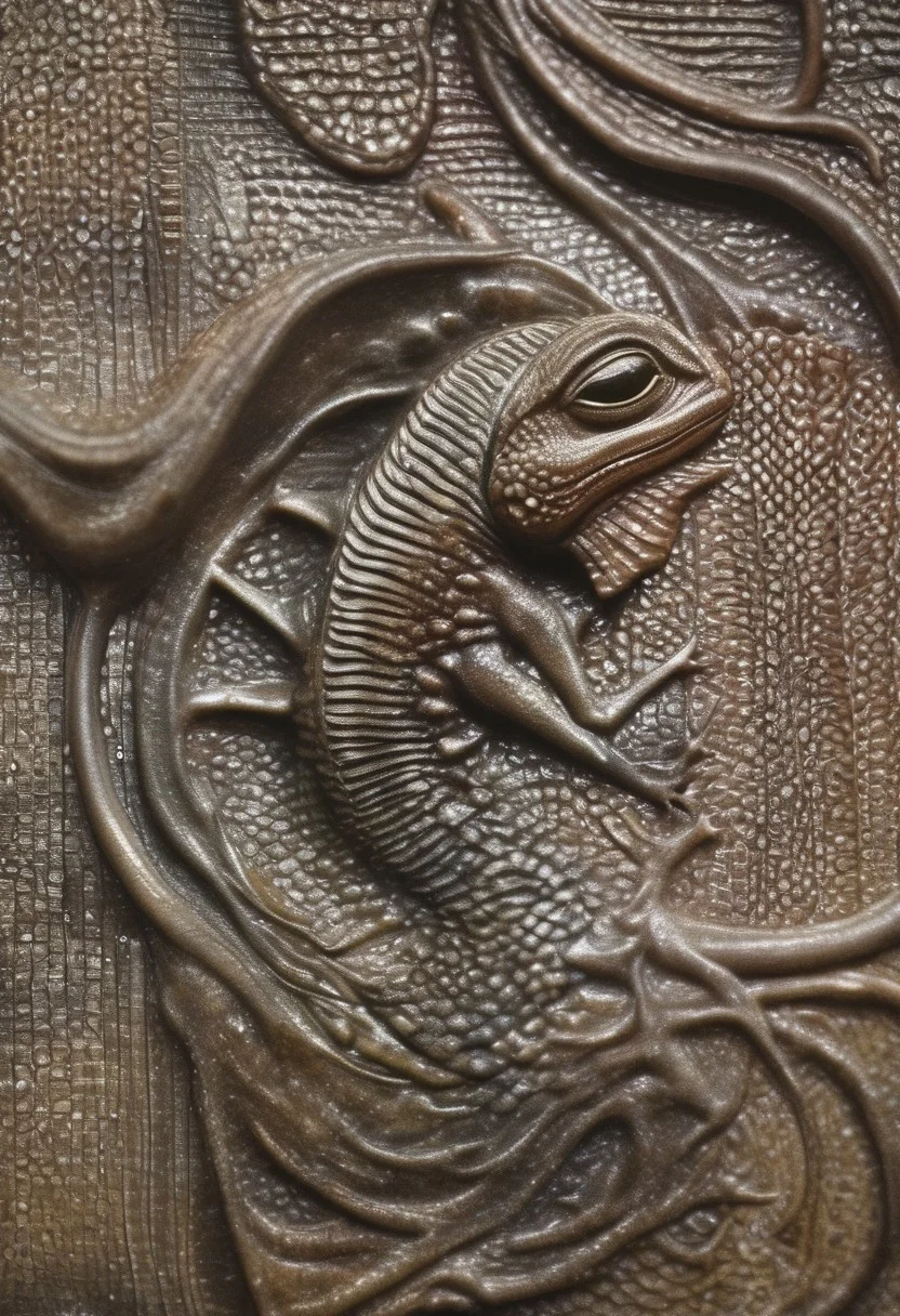 Lizard, middle ages, scales as protection, knight, castle
