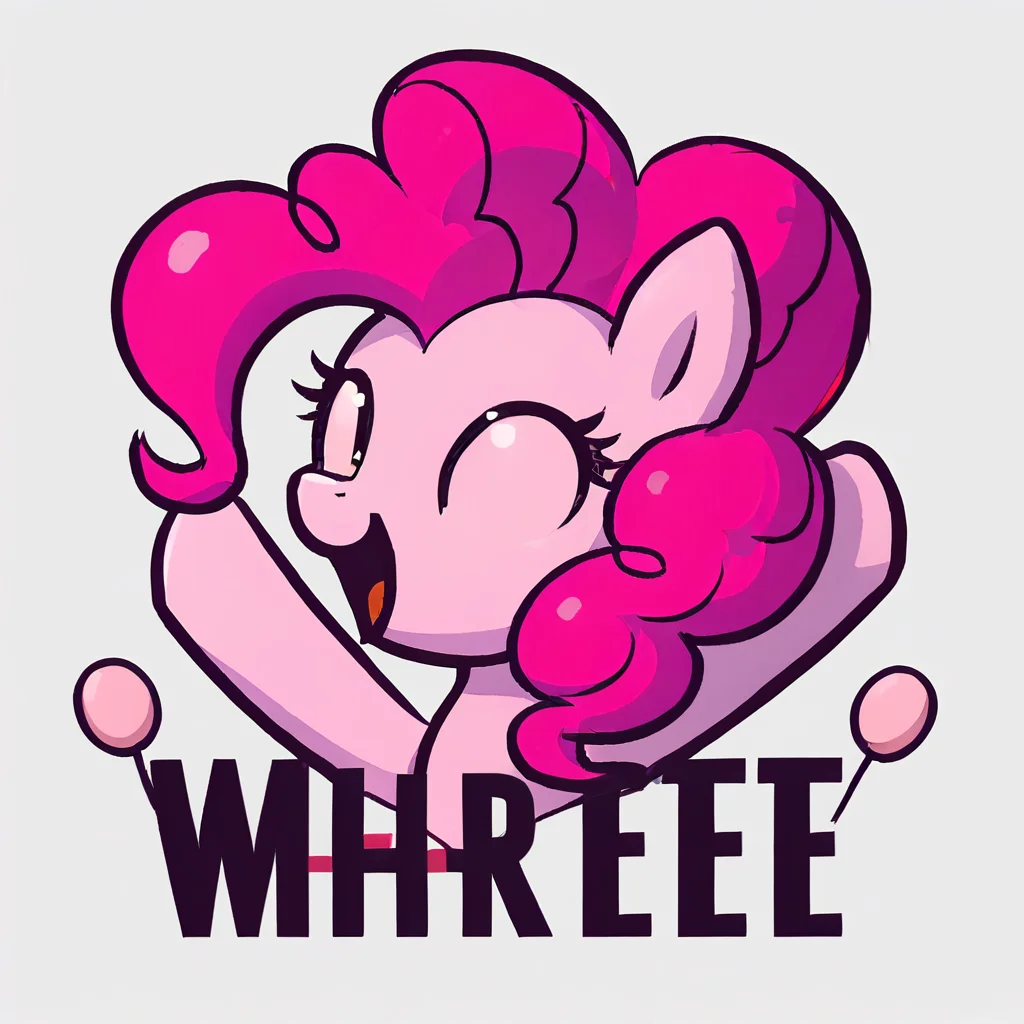 score_9, score_8_up, score_7_up BREAK
source_pony, pinkie pie, eyes closed, rnbshnng, daaaaaaaaaaaw, solo, portrait, headshot, sticker, front view, looking up at you, view, dynamic pose, reaction image, Minimalstyle, white background, detailed, best quality <lora:PonyMinimalStyle:1> <lora:rainbowshining:1>