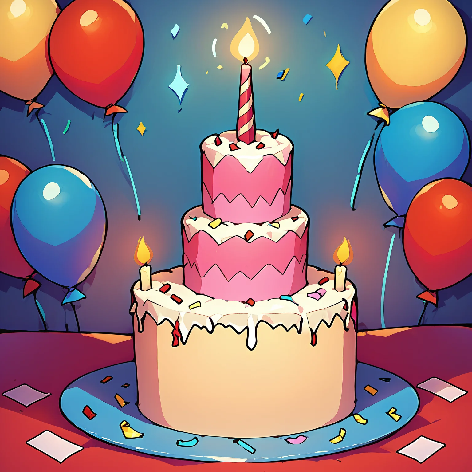 score_9, score_8_up, score_7_up, birthday cake, celebration, birthday cake, celebration, candles, candles, balloons <lora:circle_gremlin_02:1>