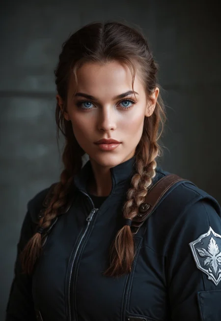 safe_pos, score_9, score_8_up, score_7_up, score_6_up, 1girl, solo, futuristic space marine, advanced power armor, plasma rifle, long braided hair, realistic, cinematic angle, cinematic lighting, athletic body, focused face, glowing blue eyes, combat pose
BREAK
fighting on an alien planet
BREAK
source_sci-fi_art, rating_explicit, expressive, full body, dynamic pose
BREAK
detailed beautiful background, extraterrestrial landscape, strange flora, alien creatures, distant galaxies, otherworldly atmosphere
<lora:Expressive_H:0.6>Expressiveh, (SimplepositiveXLv1:1.3), (((upper body, full clothed:1.85)))
((masterpiece))
(ultra realistic, 32k, masterpiece:1.2), (high detailed skin:1.1), (high quality:1.1)
(((full clothed)))
<lora:DandonFuga_Style_v.2_-_Pony:0.8>
(8k uhd:1,4)
<lora:add-detail-xl:1>
<lora:Dynamic Poses:1>