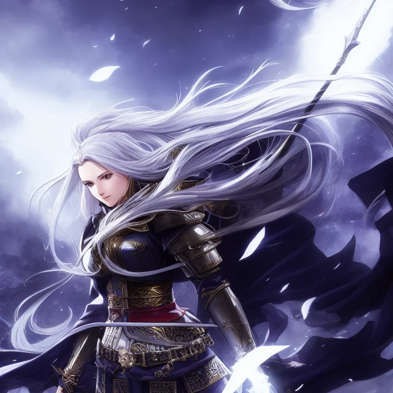 a majestic warrior, wear a metal armor, perfect light, higly detailed, high quality, 8k, magic,  kojima-ayami