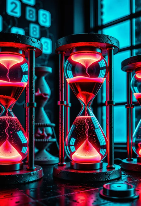analog photography of an hourglass filled with glowing blood, red-pink, chromatic aberration, cyberpunk, scifi lava lamp, hexagonal glass, 4k <lora:dmd2_sdxl_4step_lora> <lora:xl_spo_sdxl_10ep_4k-data_lora_webui> <lora:xl_chromatic_a_CAXL_001_4>