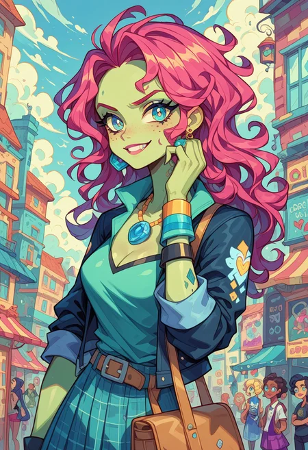 score_9,score_8_up,score_7_up,score_6_up, 1girl, Monster Prom, Polly Geist