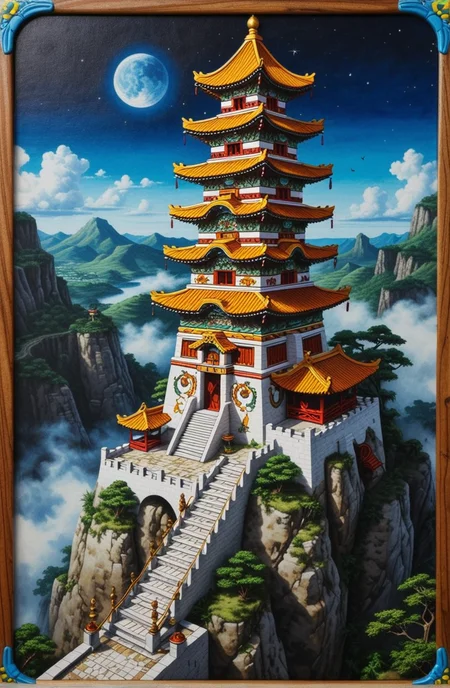 (epic:1.2), trending on artstation, (high quality:1.2), (masterpiece:1.2), high details, incredibly absurdres, colorful), (Huichol Art:1.33), (Magical Realism:1.33), (tile:1.27), (wood Burning:1.29), (high_angle:1.31) ,, (location:(observatory:1.14)),(color scheme:(vignetting:1.27)), (object:Board Game Pieces, (mahjong:1.13) ( split depth:1.25) (Quantum mechanics:1.13))
