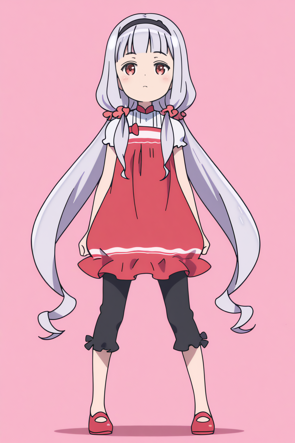 newest, full body, Kate Hoshimiya, blunt bangs, capri pants <lora:Zvezda_-_Kate_Hoshimiya_-_illustrious:0.8>