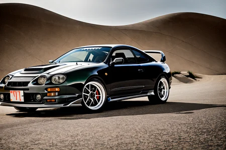 polished steel CELICA6 built for rock crawling stands on concrete wall, custom car body modified for rock crawling, jumper car dance, import offroad tuner, big offroad futuristic tyres, bedlock rims, graffiti, sandstorm, photorealistic, shot by Sony a7iii <lora:CELICA6:0.8>