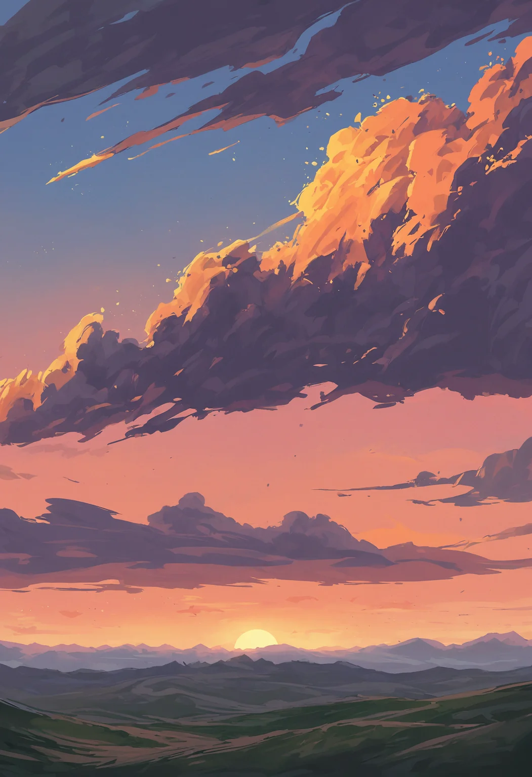 score_9, score_8_up, score_7_up, 1girl, worn out jacket, ponytail, hills, overgrown, clouds, sunset, scenery,
<lora:ScenicHorizonsV2:1>